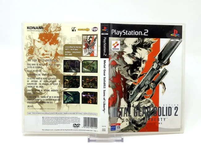 Metal Gear Solid 2: Sons of Liberty (ESP) (v1) (Carátula)
