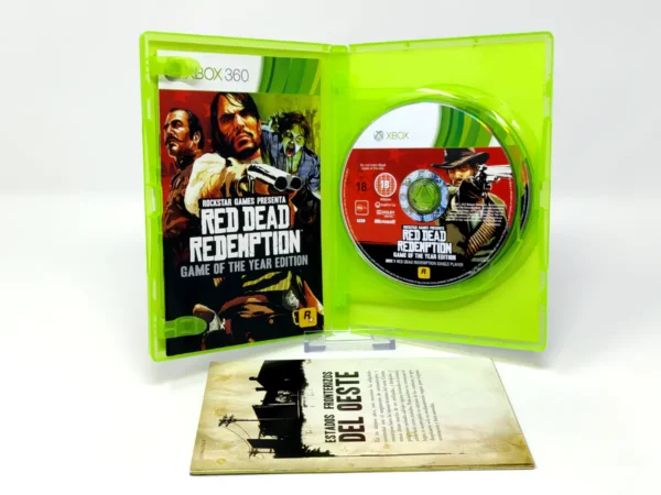 Interior del juego Red Dead Redemption: Game of the Year Edition (ESP) (Con Mapa) para XBOX 360 con disco y manual