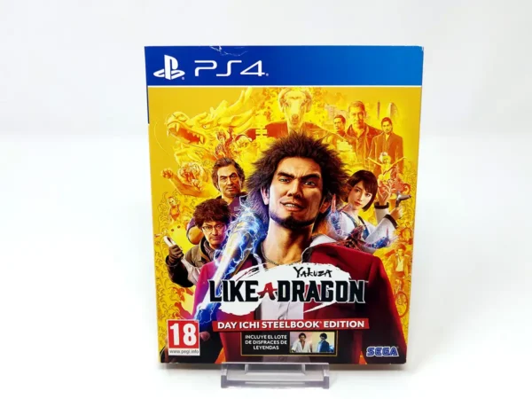 Portada de Yakuza: Like a Dragon (Day Ichi Stellbook Edition) (ESP) para PlayStation 4, edición PAL España, de segunda mano