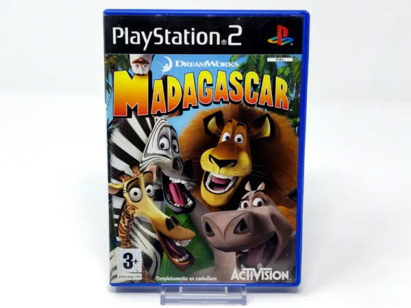 Portada de Madagascar (ESP) para PlayStation 2, edición PAL España, de segunda mano