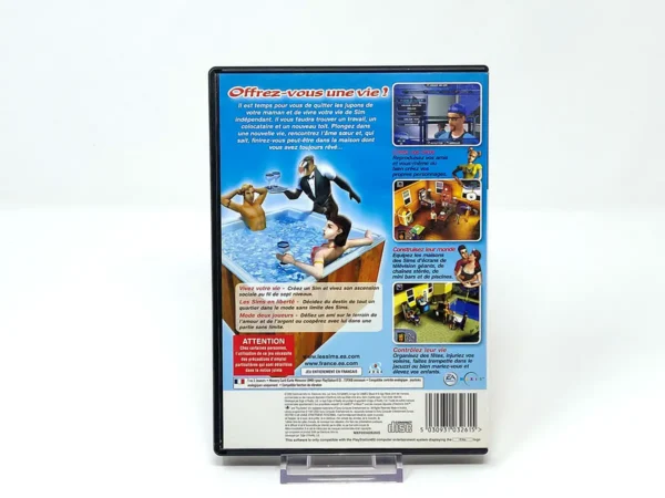 Parte trasera de Les Sims (FRA) (Rebajado) para PlayStation 2, edición PAL Francia