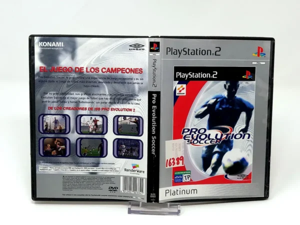 Pro Evolution Soccer (ESP) (Platinum) (Carátula) (Rebajado) para PlayStation 2, edición PAL España, de segunda mano