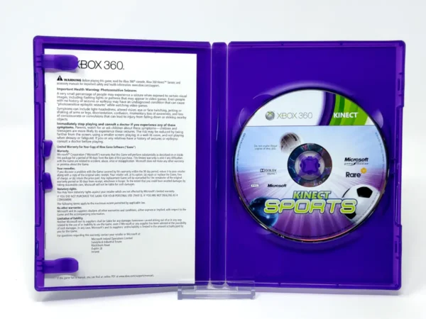 Interior del juego Kinect Sports (ESP) (Bundle Copy) para XBOX 360 con disco y manual