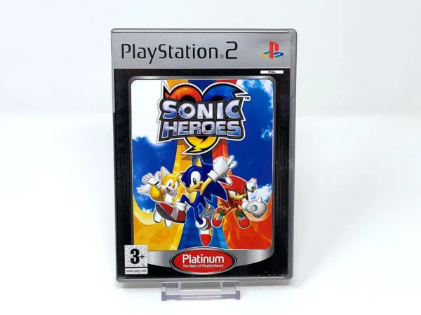 Portada de Sonic Heroes (FRA) (Platinum) (Rebajado) para PlayStation 2, edición PAL Francia, de segunda mano