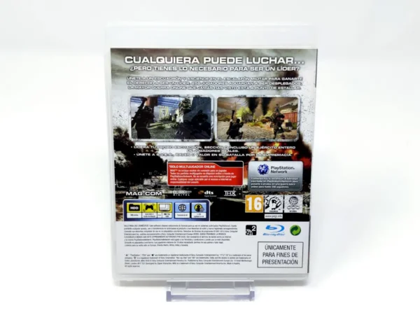 Parte trasera de MAG (ESP) (Promo) para PlayStation 3, edición PAL España