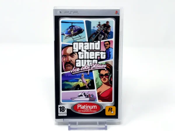 Portada de Grand Theft Auto: Vice City Stories (ESP) (Platinum) (Con Mapa) para PSP, edición PAL España, de segunda mano