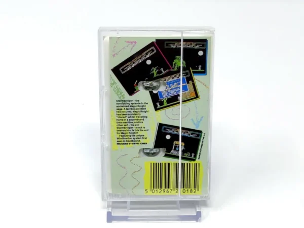 Parte trasera de Stormbringer (Mastertronic) para Sinclair ZX Spectrum, edición PAL