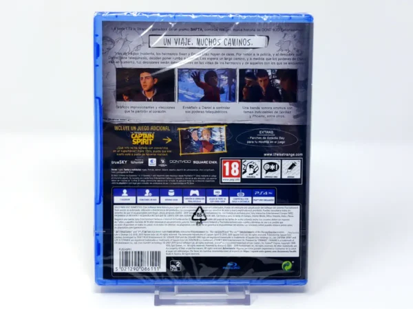 Parte trasera de Life Is Strange 2 (ESP) (Precintado) para PlayStation 4, edición PAL España