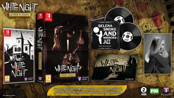 Parte trasera de White Night: Deluxe Edition (ESP) para Nintendo Switch, edición PAL España