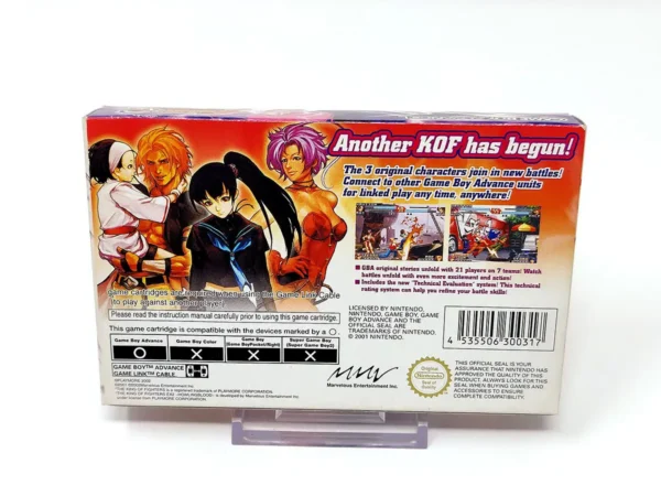 Parte trasera de The King of Fighters EX 2: Howling Blood (ASIA) para Nintendo Game Boy Advance, edición Asia