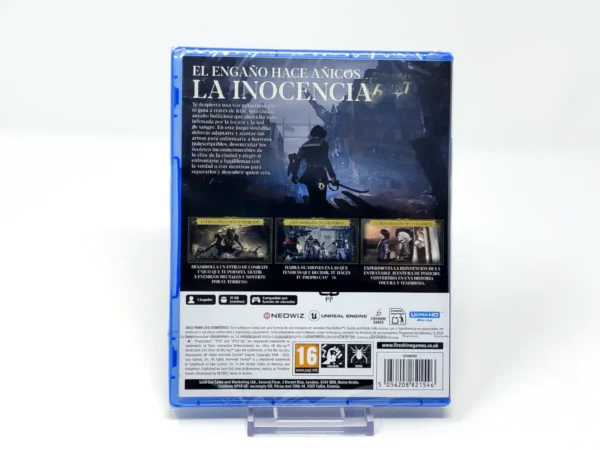 Parte trasera de Lies of P (ESP) (Precintado) para PlayStation 5, edición PAL España