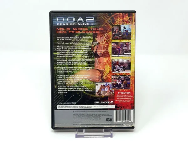 Parte trasera de Dead or Alive 2 (FRA) (Platinum) (Rebajado) para PlayStation 2, edición PAL España