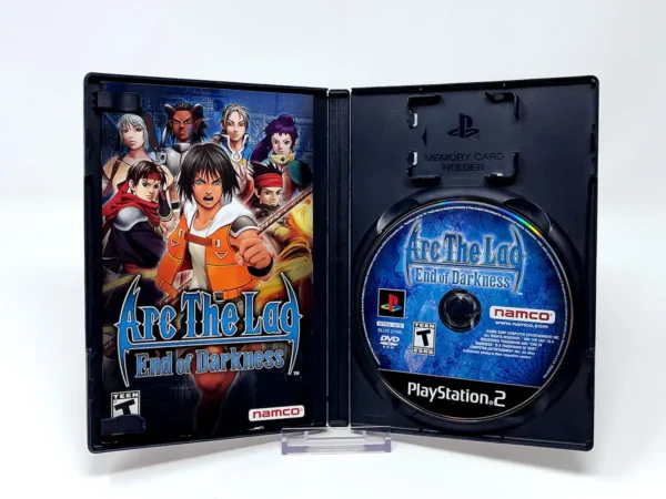 Lateral de la caja de Arc the Lad: End of Darkness (USA) para PlayStation 2