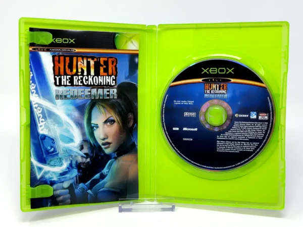 Interior del juego Hunter: The Reckoning: Redeemer (ESP) para XBOX con disco y manual