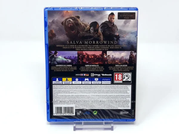 Parte trasera de The Elder Scrolls Online: Morrowind (ESP) (Precintado) para PlayStation 4, edición PAL España