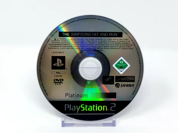 The Simpsons: Hit & Run (ESP) (Platinum) (Disco) para PlayStation 2, edición PAL España, de segunda mano