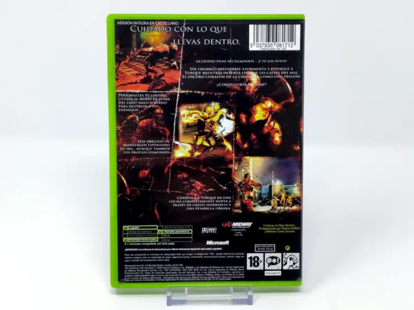 Parte trasera de The Suffering: Los Lazos que nos Unen (ESP) (Rebajado) para XBOX, edición PAL España