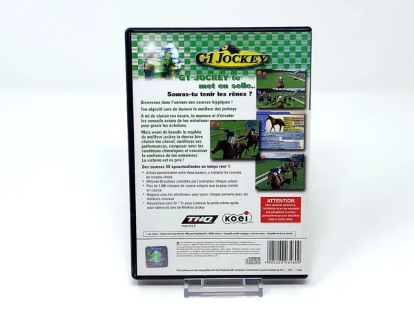 Parte trasera de G1 Jockey (FRA) para PlayStation 2, edición PAL Francia