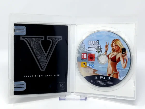 Interior del juego Grand Theft Auto V (ESP) (v2) para PlayStation 3 con disco y manual