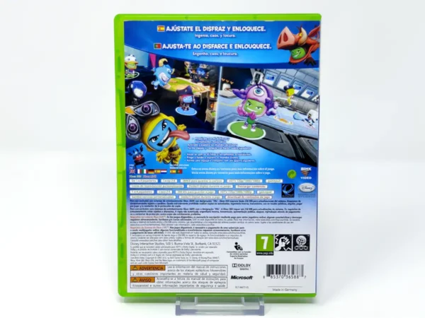 Parte trasera de Disney Universe (ESP) para XBOX 360, edición PAL España