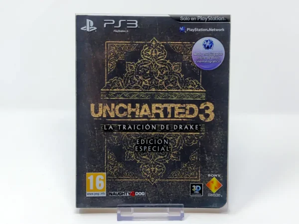 Portada de Uncharted 3: La Traición de Drake (Edición Especial) (ESP) para PlayStation 3, edición PAL España, de segunda mano