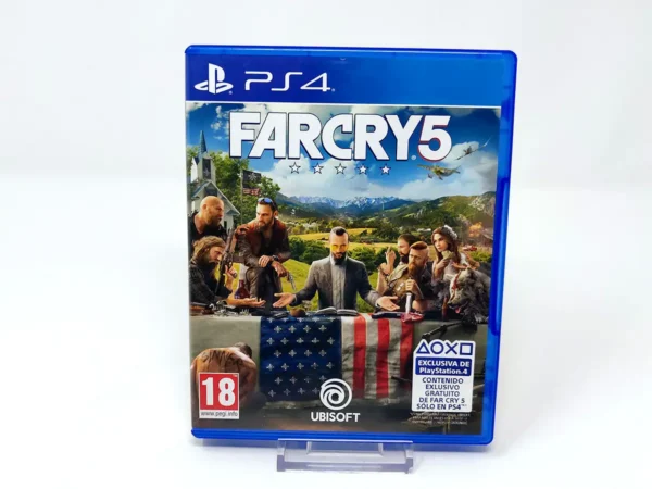 Portada de Far Cry 5 (ESP) para PlayStation 4, edición PAL España, de segunda mano