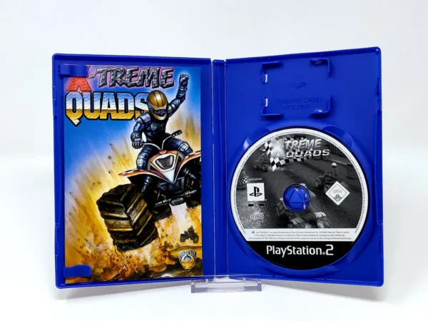 Interior del juego X-treme Quads (EUR) para PlayStation 2 con disco y manual