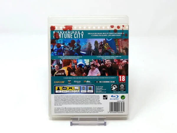 Parte trasera de Dead Rising 2 (ESP) (v2) para PlayStation 3, edición PAL España