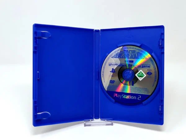 Interior del juego Los Cazafantasmas: El Videojuego (ESP) (Promo) para PlayStation 2 con disco y manual