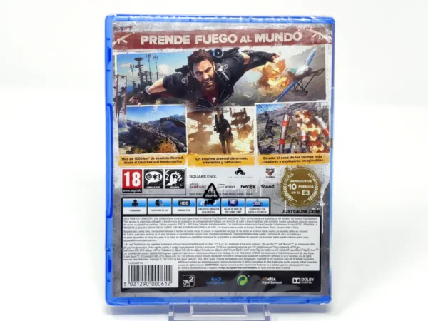 Parte trasera de Just Cause 3 (ESP) (Precintado) para PlayStation 4, edición PAL España
