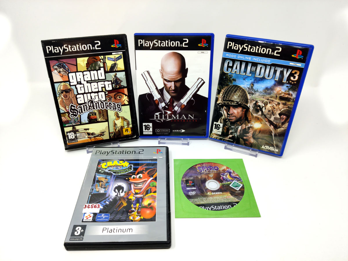 Portada de Lote Videojuegos (REF:5125002) para PlayStation 2, edición PAL España, de segunda mano