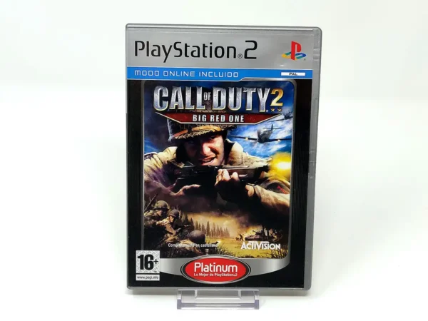 Portada de Call of Duty 2: Big Red One (ESP) (Platinum) para PlayStation 2, edición PAL España, de segunda mano
