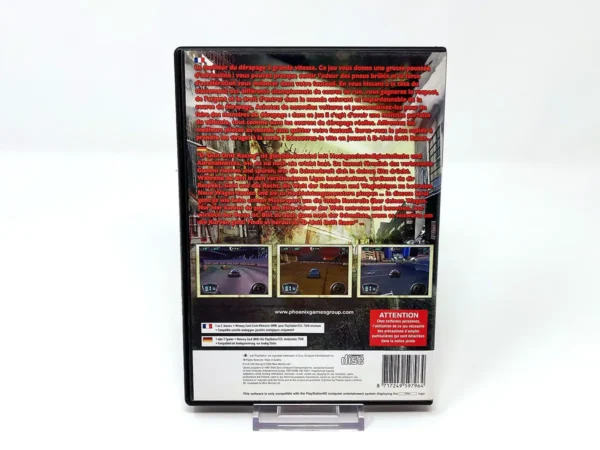 Parte trasera de D-Unit Drift Racing (FRA) para PlayStation 2, edición PAL Francia