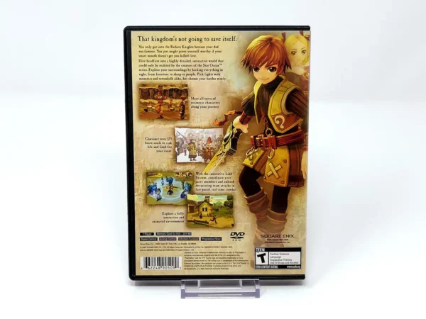 Parte trasera de Radiata Stories (USA) para PlayStation 2, edición NTSC USA
