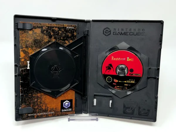 Lateral de la caja de Resident Evil (ESP) para Nintendo GameCube