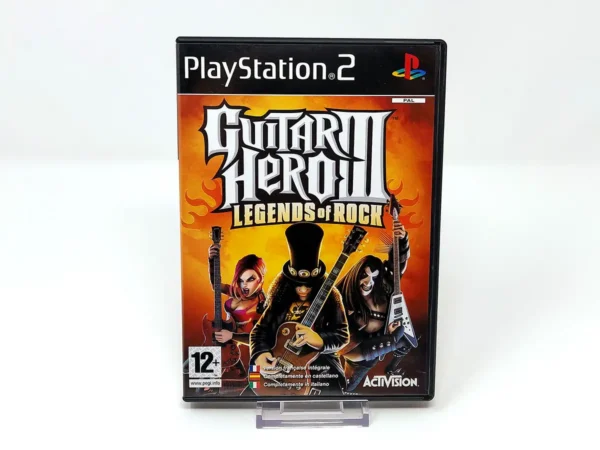 Guitar Hero III: Legends of Rock (ESP) (v2) para PlayStation 2, edición PAL España, de segunda mano