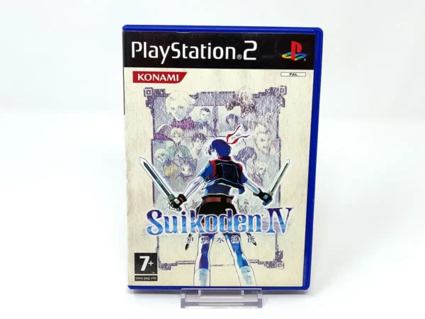Portada de Suikoden IV (ESP) para PlayStation 2, edición PAL España, de segunda mano