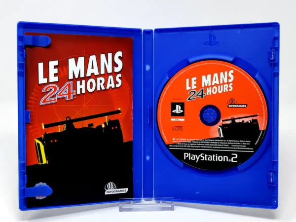 Interior del juego Le Mans 24 Hours (ESP) para PlayStation 2 con disco y manual