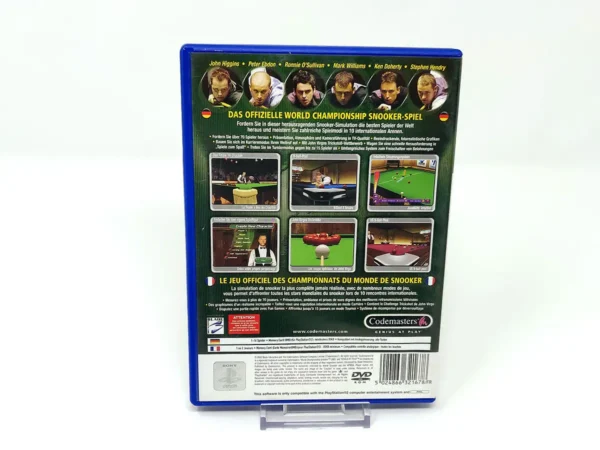 Parte trasera de World Championship Snooker 2003 (FRA) para PlayStation 2, edición PAL Francia