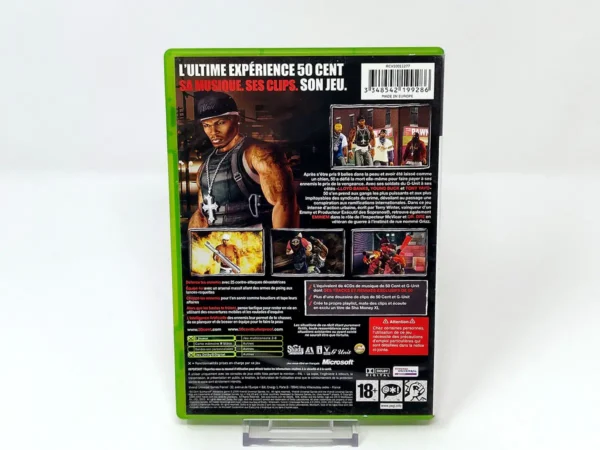 Parte trasera de 50 Cent: Bulletproof (FRA) para XBOX, edición PAL Francia