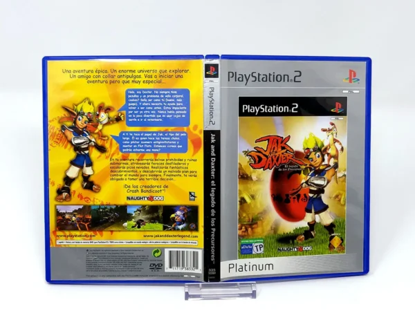 Jak and Daxter: El Legado de los Precursores (ESP) (Platinum) (Carátula) para PlayStation 2, edición PAL España, de segunda mano