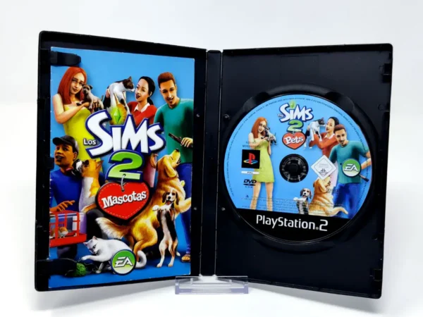 Interior del juego Los Sims 2: Mascotas (ESP) (Rebajado) para PlayStation 2 con disco y manual