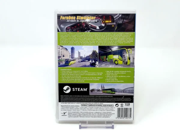 Parte trasera de Fernbus Simulator (ESP) (Precintado) para PC, edición PAL España