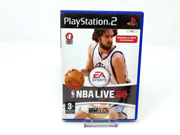 Portada de NBA Live 08 (ESP) (Rebajado) para PlayStation 2, edición PAL España, de segunda mano
