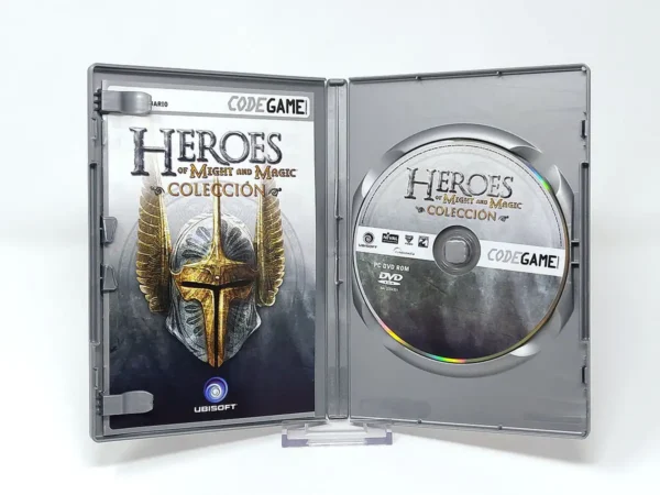 Interior del juego Heroes of Might and Magic: Colección (ESP) para PC con disco y manual