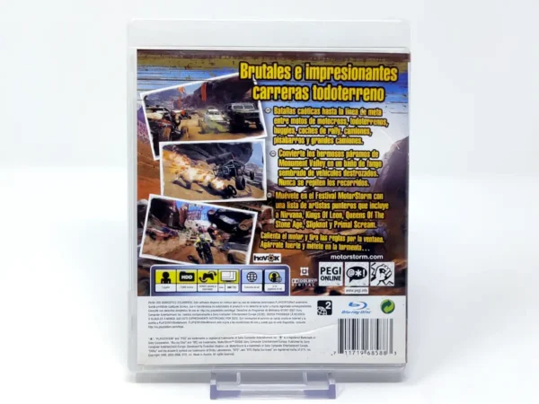 Parte trasera de MotorStorm (ESP) (Rebajado) para PlayStation 3, edición PAL España