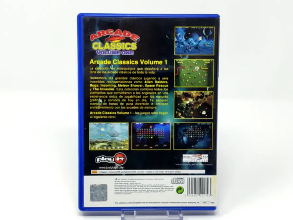 Parte trasera de Arcade Classics Volume 1 (ESP) para PlayStation 2