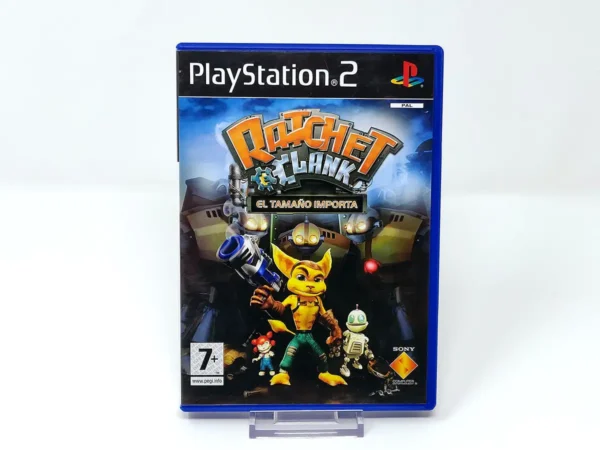 Portada de Ratchet & Clank: El Tamaño Importa (ESP) (Promo) para PlayStation 2, edición PAL España, de segunda mano