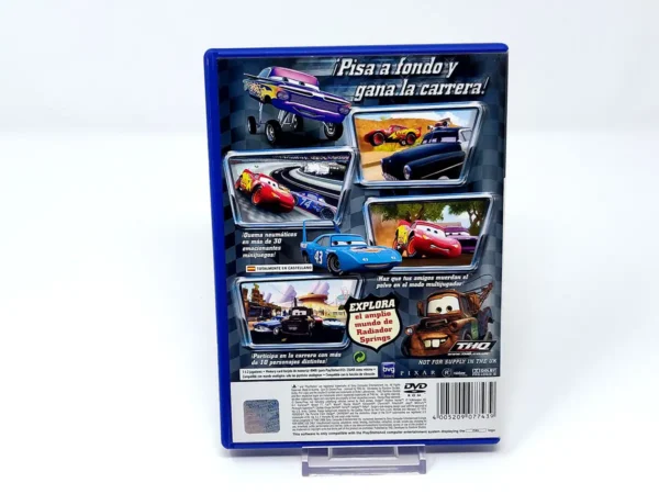 Parte trasera de Disney/Pixar Cars (ESP) para PlayStation 2, edición PAL España