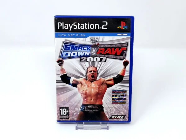 Portada de WWE SmackDown vs. Raw 2007 (FRA) (Rebajado) para PlayStation 2, edición PAL Francia, de segunda mano